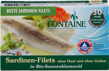 Fontaine Sardines z.huid z.graat 120g
